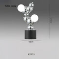 Modern gold designer molecule chandelier dining room pendant light