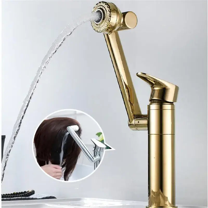 Modern gold detachable spray sink faucet kitchen bathroom sink faucet