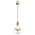 Modern gold diamond crystal wall lamp for bedroom