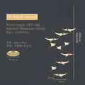 Modern gold dolphin pendant chandelier hotel lobby staircase light