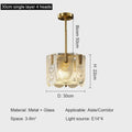 Modern gold elegant crystal chandelier living room fan glass tiers