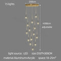 Modern gold elegant crystal chandelier living room teardrop light