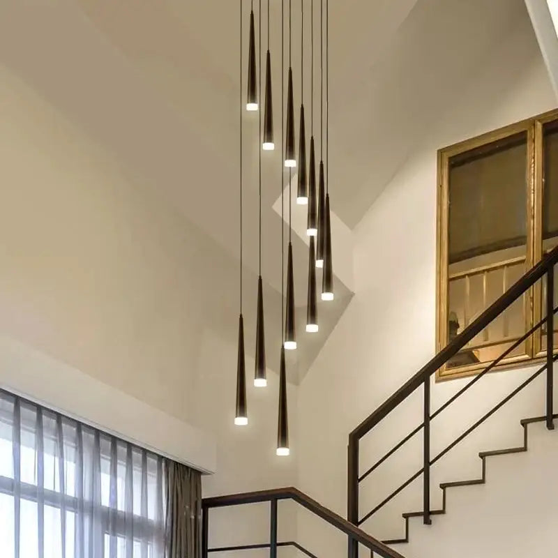 Modern gold elegant led ring chandelier living room pendant light