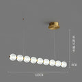 Modern gold elegant pearl necklace chandelier living room light