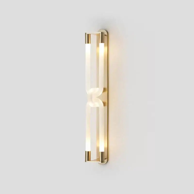 Modern gold elegant wall mounted light bedroom glass sconce