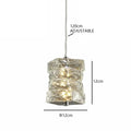 Modern gold elongated glass chandelier led ceiling light dining room
