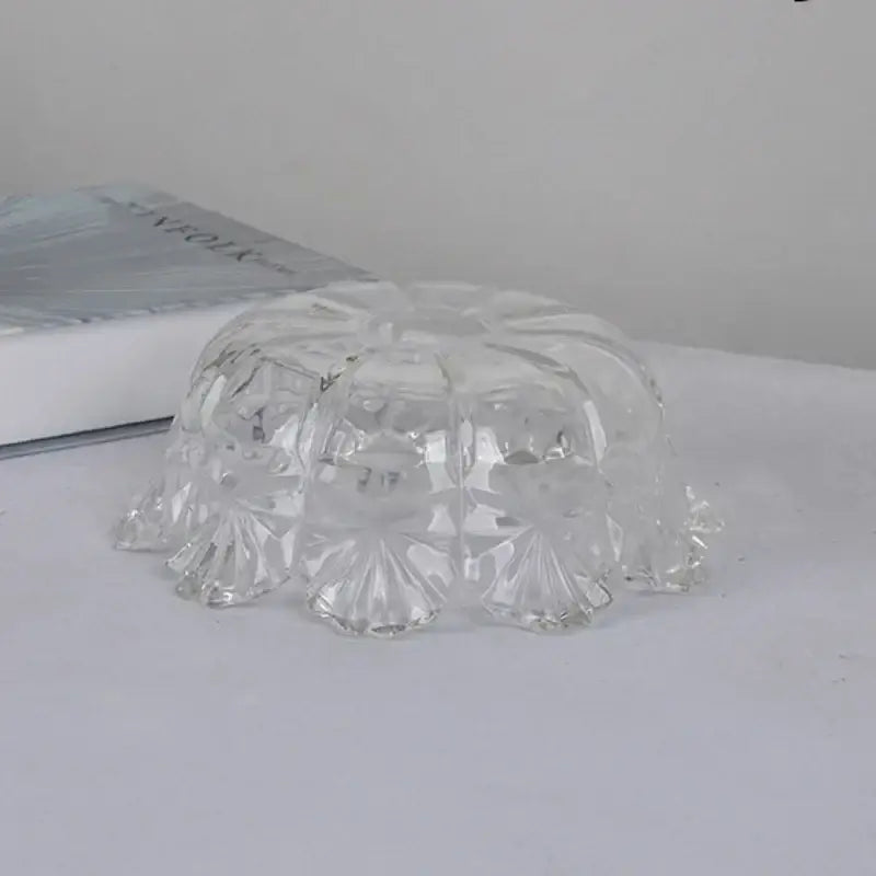 Modern gold faceted clear glass wall lamp bedroom sconce