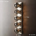 Modern gold faceted crystal wall lamp living room sconce