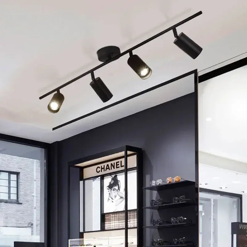 Modern gold four light adjustable led ceiling spotlight kitchen
