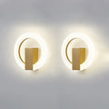 Modern gold geometric led ceiling light for bedroom living room