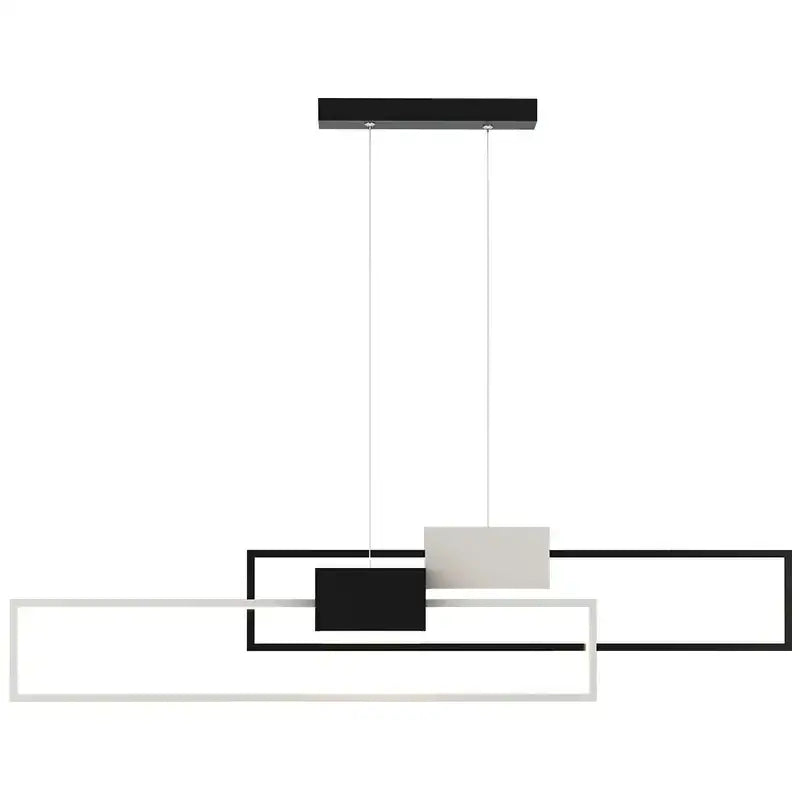 Modern gold geometric led pendant lights for dining room