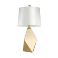 Modern gold geometric table lamp bedroom nightstand light