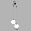 Modern gold glass ball led pendant chandelier for bedroom