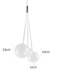 Modern gold glass ball pendant chandelier dining room light