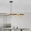 Modern gold glass ball pendant light dining room chandelier