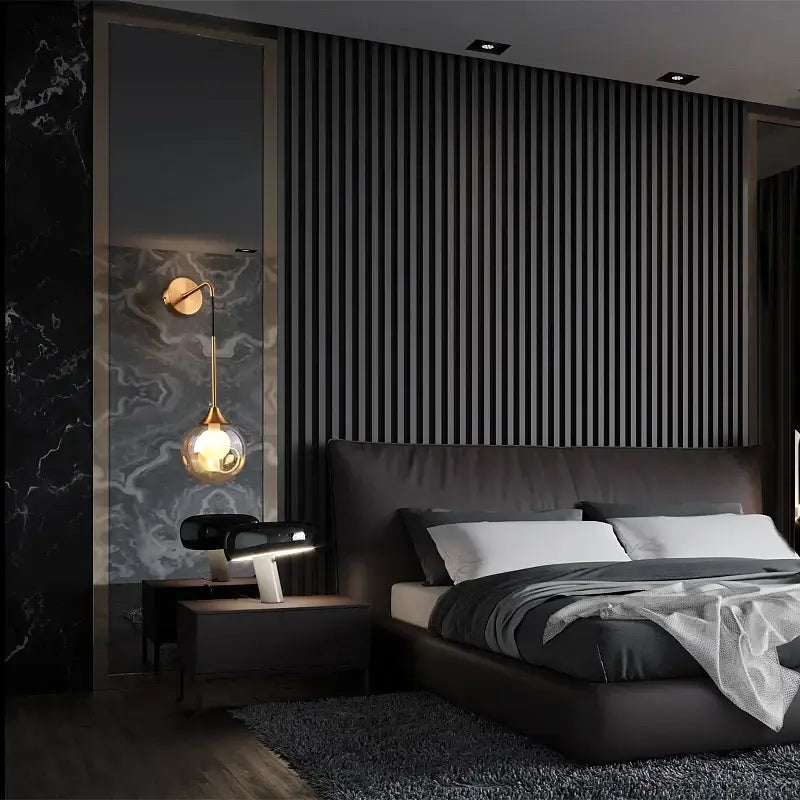 Modern gold glass ball wall sconce bedroom teardrop lamp