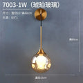 Modern gold glass ball wall sconce bedroom teardrop lamp