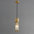 Modern gold glass shade pendant lights kitchen island cylindrical rods