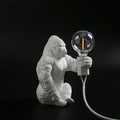 Modern gold king kong resin night light bedroom table lamp