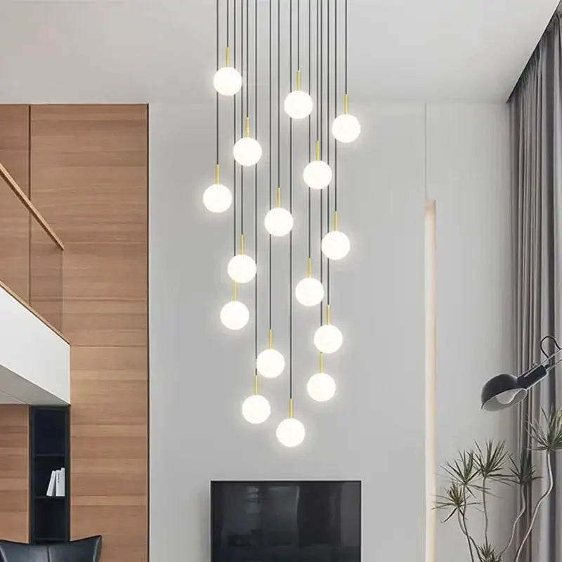 Modern gold led ceiling lamp chandelier for dining room