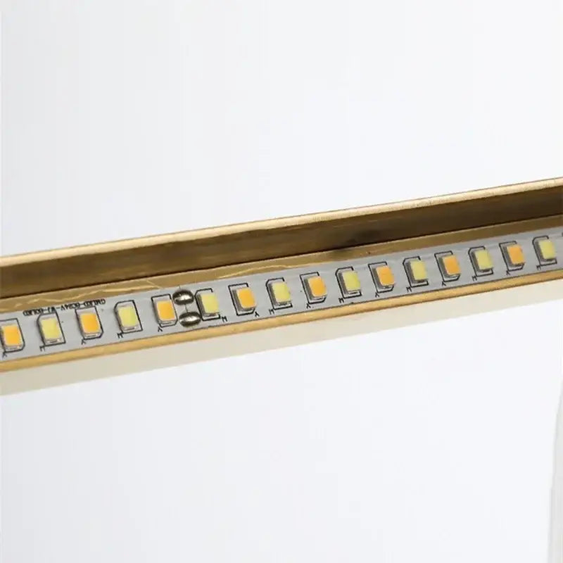 Modern gold led ring chandelier dining room pendant light