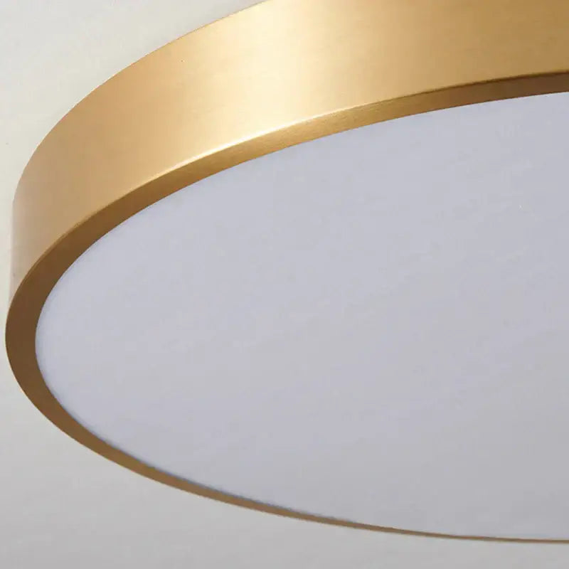 Modern gold led round ceiling light for bedroom