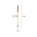 Modern gold led single head wall lamp for bedroom