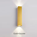 Modern gold led wall lamp outdoor waterproof sconce light