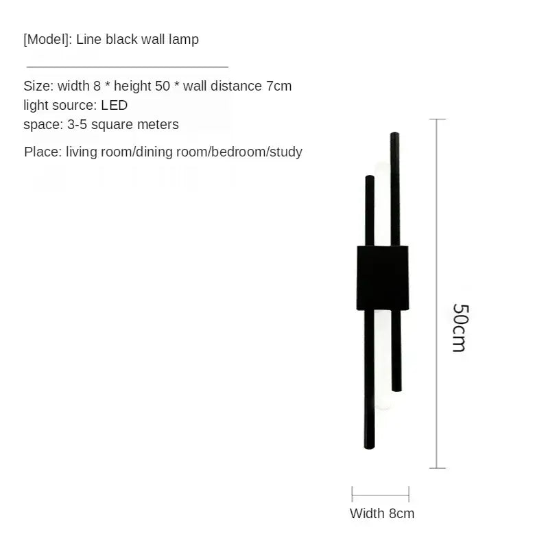 Modern gold led wall sconce bedroom lighting