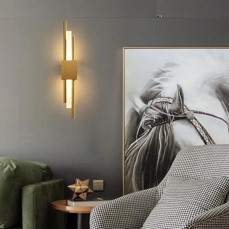 Modern gold led wall sconce bedroom lighting