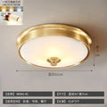 Modern gold lustre copper ceiling lamp living room led light