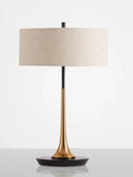 Modern gold luxury led table lamp bedroom marble base
