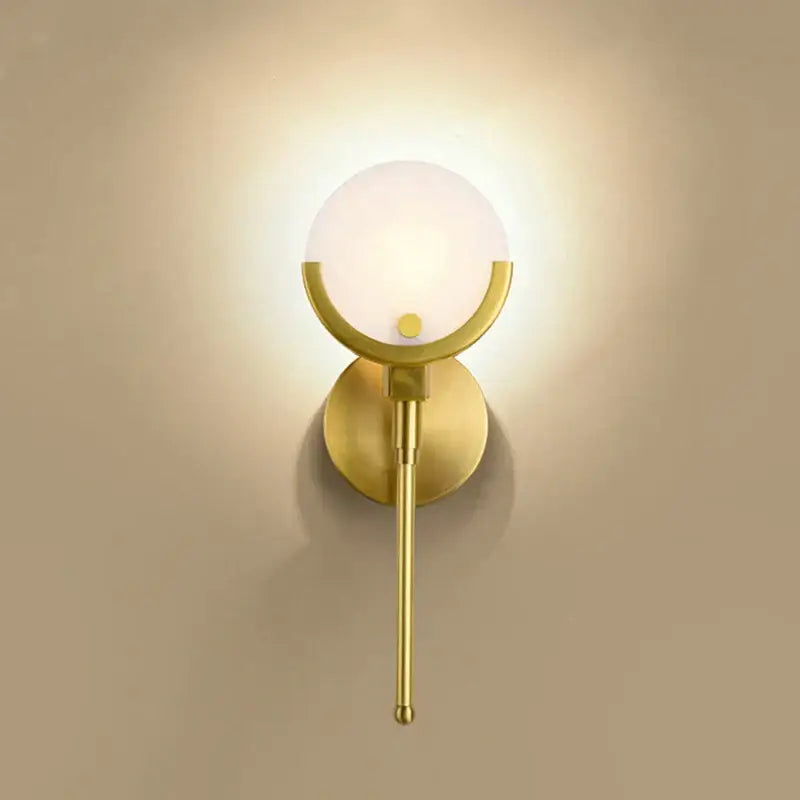 Modern gold marble wall lights for bedroom and living room decor