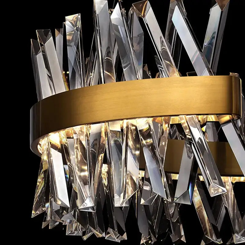 Modern gold metal s shape led pendant lamp for luxury living room