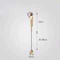 Modern gold minimalist led wall lamp for living room art light