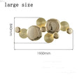 Modern gold nordic led wall lamp living room spherical sconce