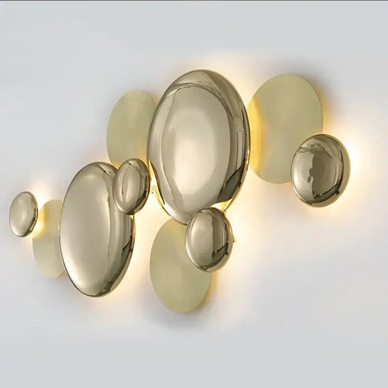 Modern gold nordic led wall lamp living room spherical sconce