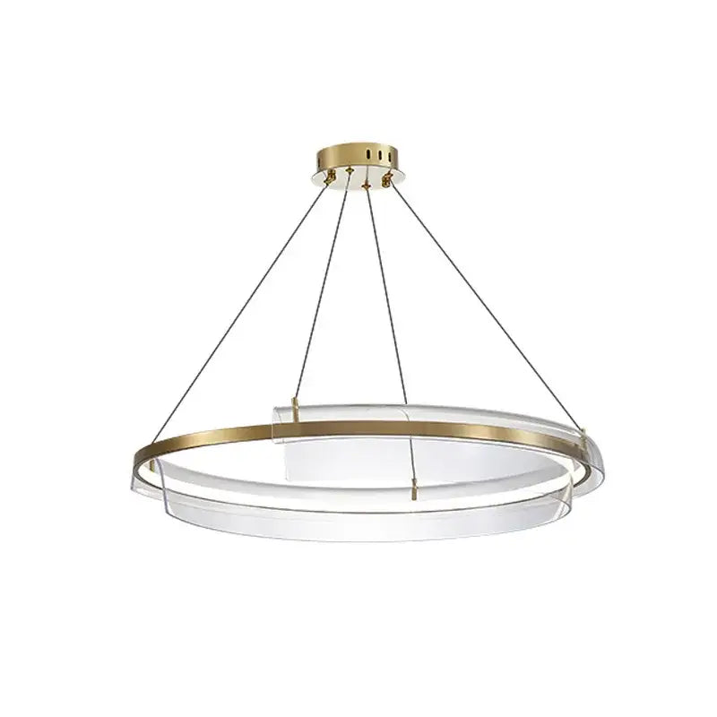Modern gold ring chandelier dining room pendant light