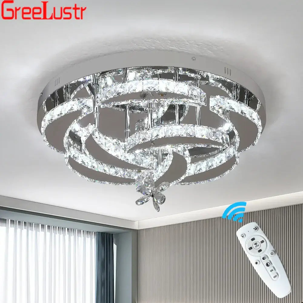Modern gold ring crystal drop chandelier dining room bee pendant
