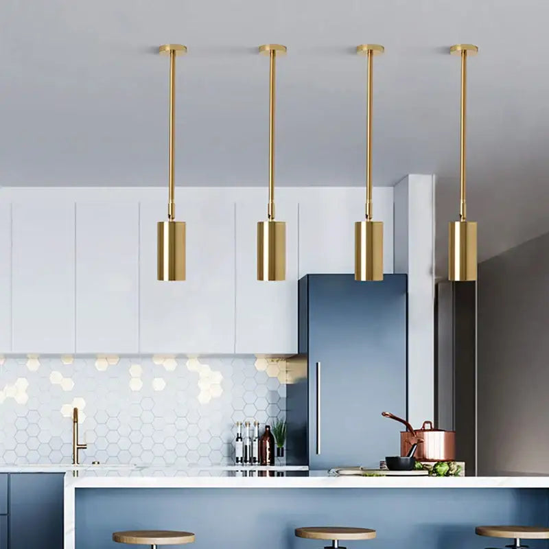 Modern gold rotating led spotlights dining room pendant light