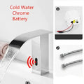 Modern gold sensor waterfall basin faucet bathroom hot cold mixer