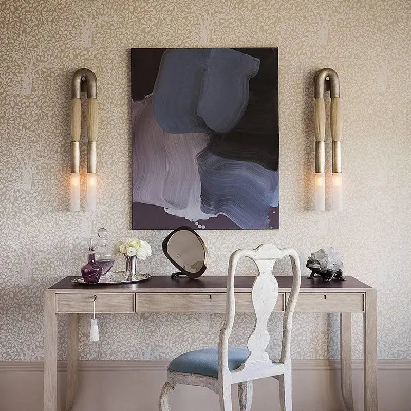 Modern gold & silver decorbites designer tassel wall lamp bedroom