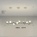 Modern gold & silver dimmable led hanging pendant light dining room
