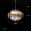 Modern gold & silver e14 led crystal pendant lights dining room