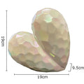 Modern gold & silver faceted ceramic statue living room home decor