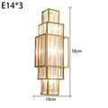 Modern gold stacked crystal wall lamp bedroom luxury lighting