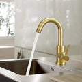 Modern gold stainless steel basin faucet bathroom sink mixer