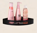 Modern gold stainless steel two tier corner shelf bathroom shower caddy
