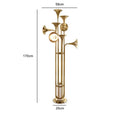 Modern gold trumpet pendant chandeliers for dining room