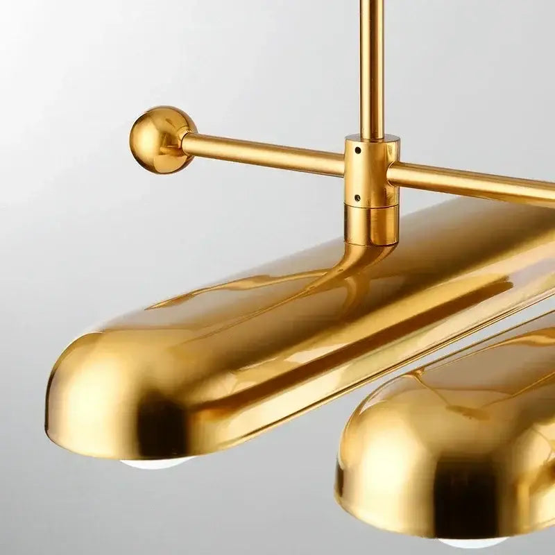 Modern golden art deco iron chandelier dining room pendant light